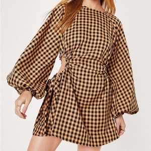 Nasty Gal Checkered Dress